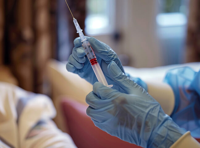 Injections et prises de sang